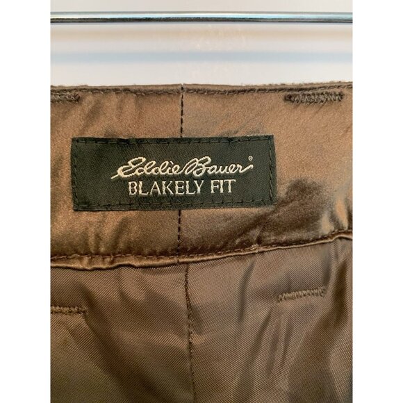 Eddie Bauer Blakely Fit Tweed Wool Blend Straight Leg High Rise Trousers SZ 16 - Picture 10 of 12